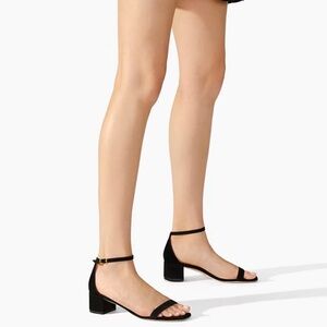 Stuart Weitzman NUDISTCURVE 35 BLOCK SANDAL